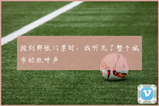 抢到那张门票时，我听见了整个城市的欢呼声