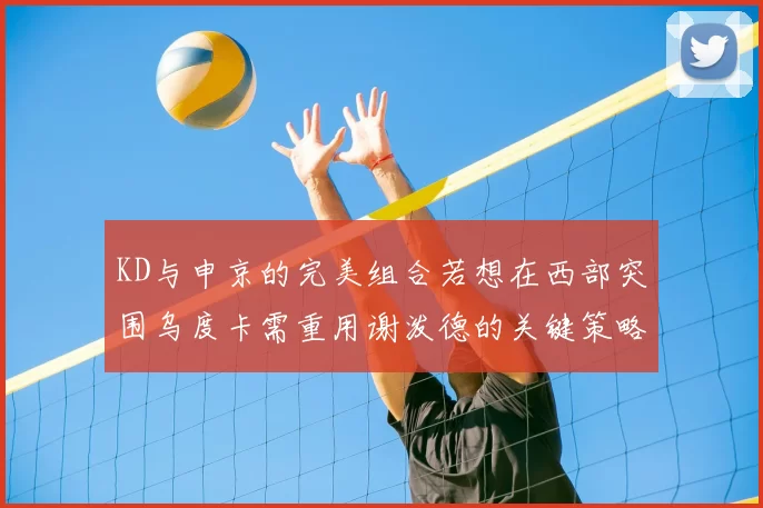 KD与申京的完美组合若想在西部突围乌度卡需重用谢泼德的关键策略