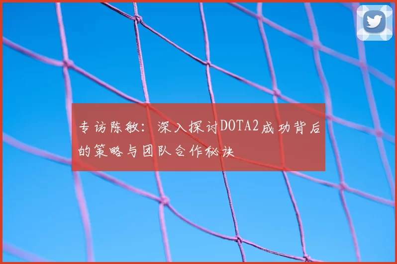 专访陈敏:深入探讨DOTA2成功背后的策略与团队合作秘诀