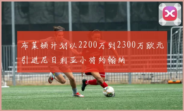 布莱顿计划以2200万到2300万欧元引进尼日利亚小将约翰纳